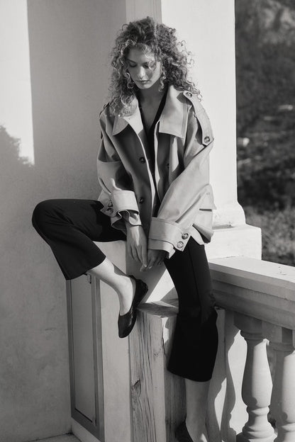 SHORT TRENCH COAT
