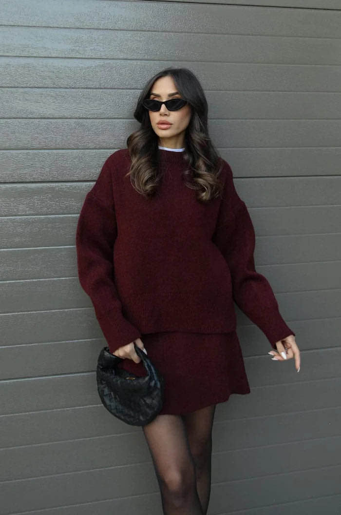 VIOLET KNIT SET
