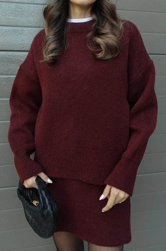 VIOLET KNIT SET
