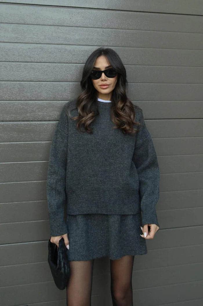 VIOLET KNIT SET