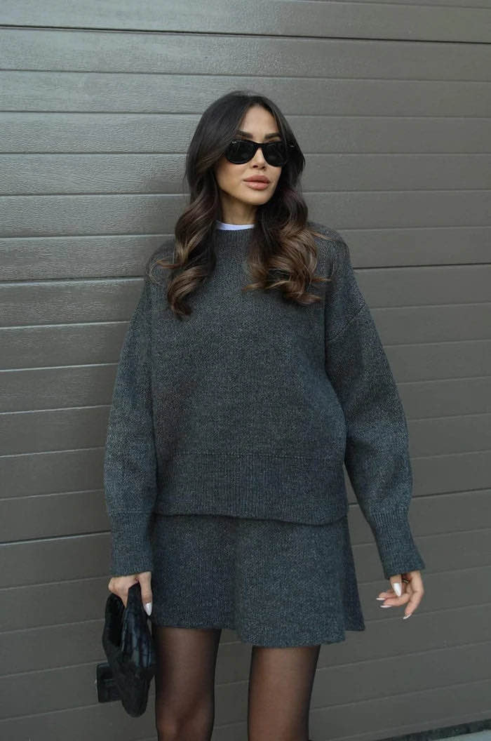 VIOLET KNIT SET