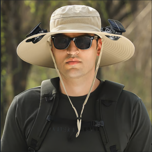 Solar Fan Sun Hat - Last Day 50% OFF