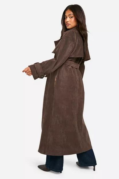 SUEDE TRENCH COAT